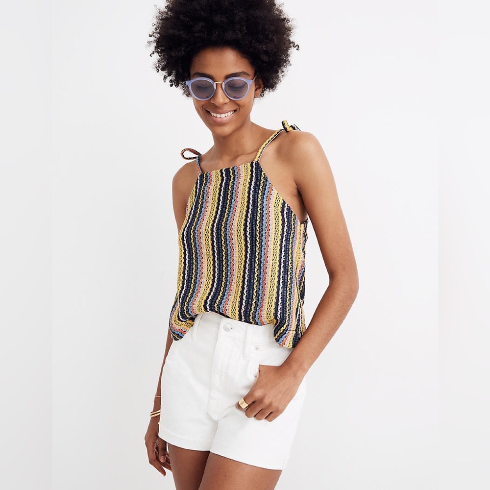 Madewell tie shoulder tank size Medium